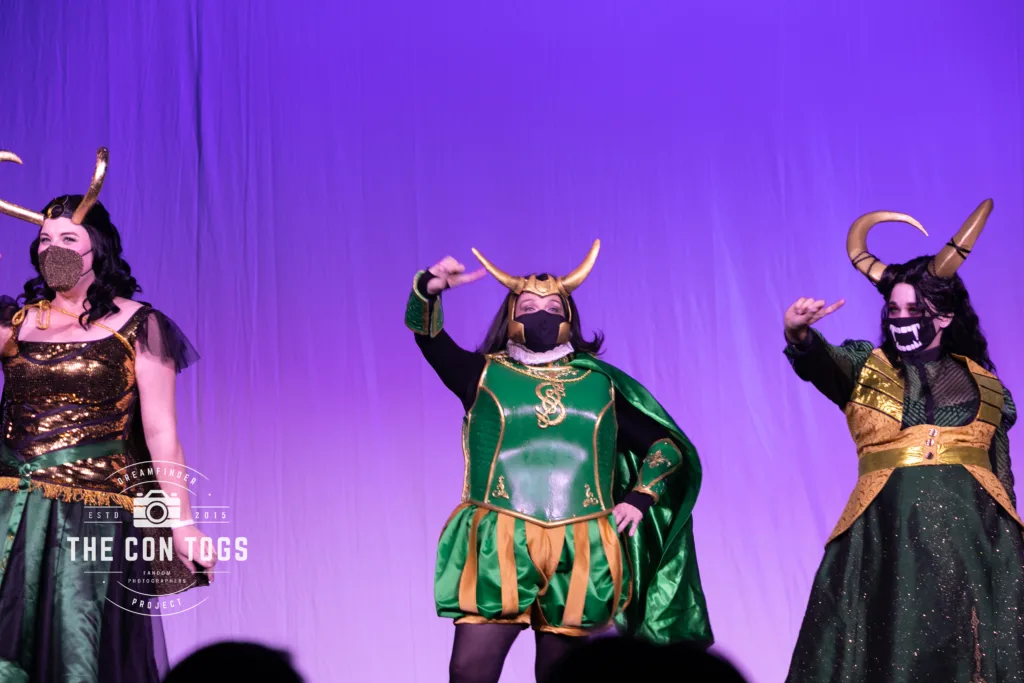 Loki and Ms Minutes with Agents by Cosplay on the Rocks