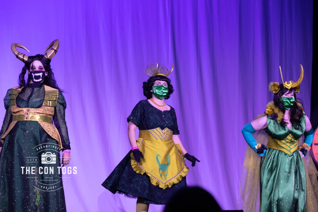 Loki and Ms Minutes with Agents by Cosplay on the Rocks