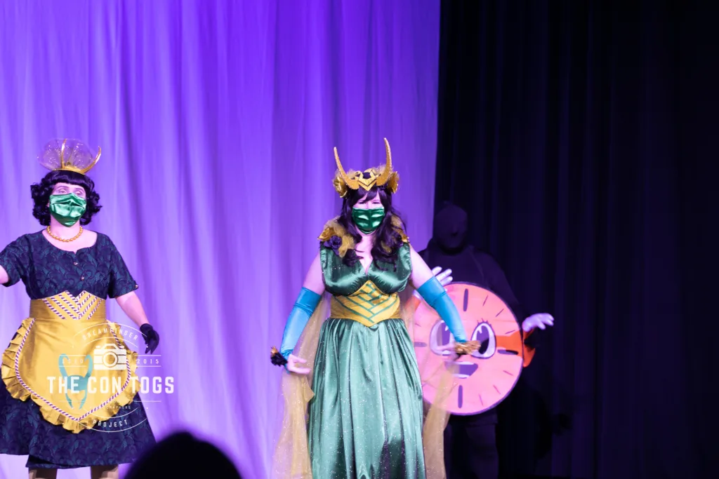 Loki and Ms Minutes with Agents by Cosplay on the Rocks