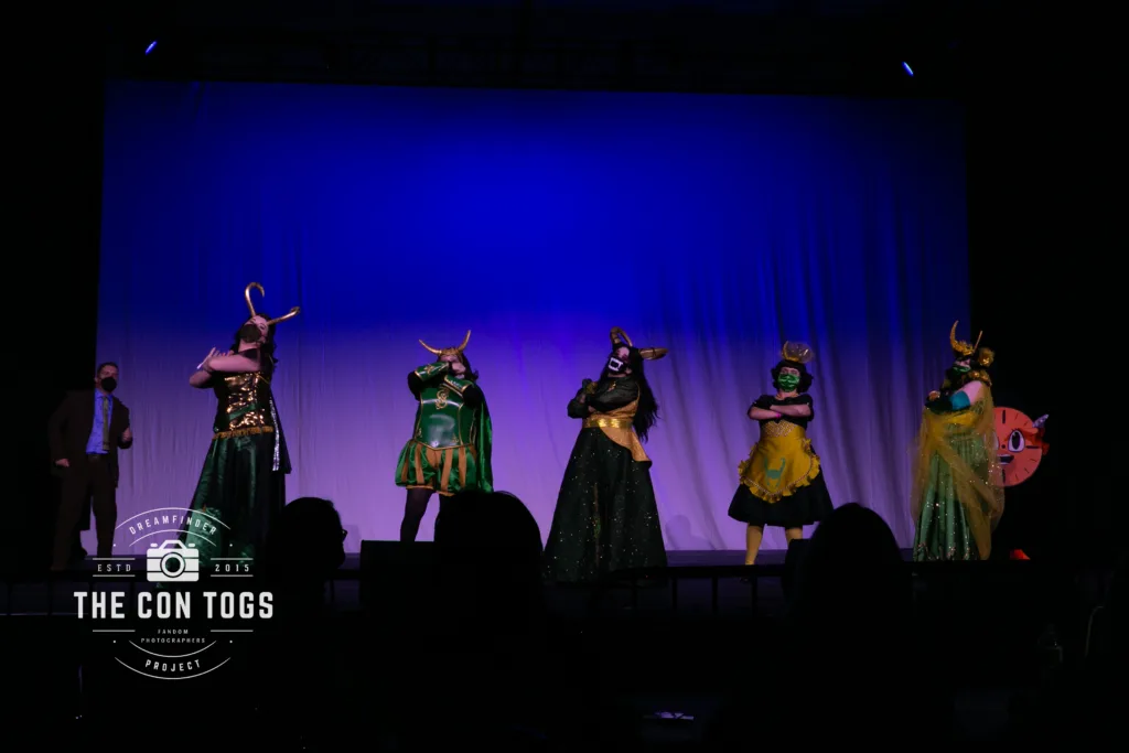 Loki and Ms Minutes with Agents by Cosplay on the Rocks