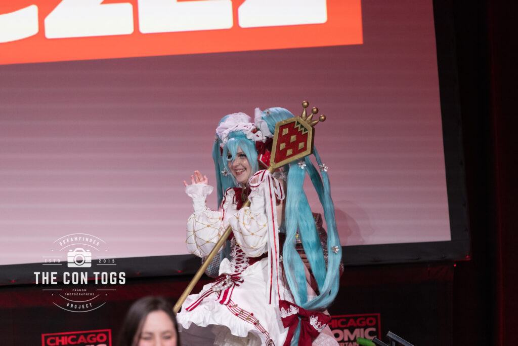 Stacey’s mom as Strawberry Miku from Vocaloid