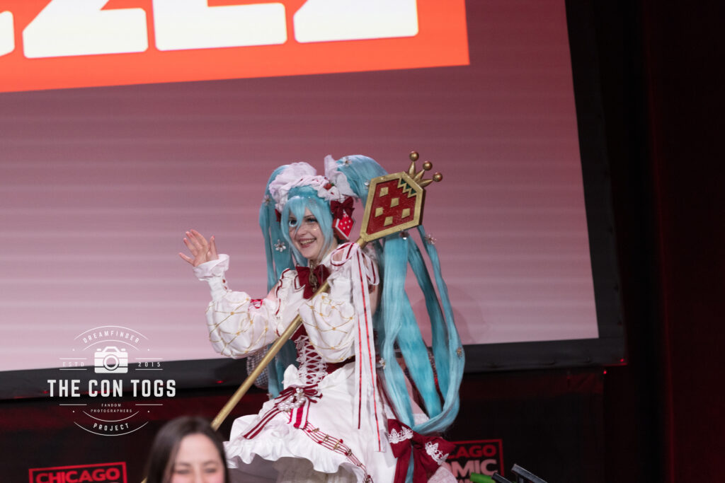 Stacey’s mom as Strawberry Miku from Vocaloid