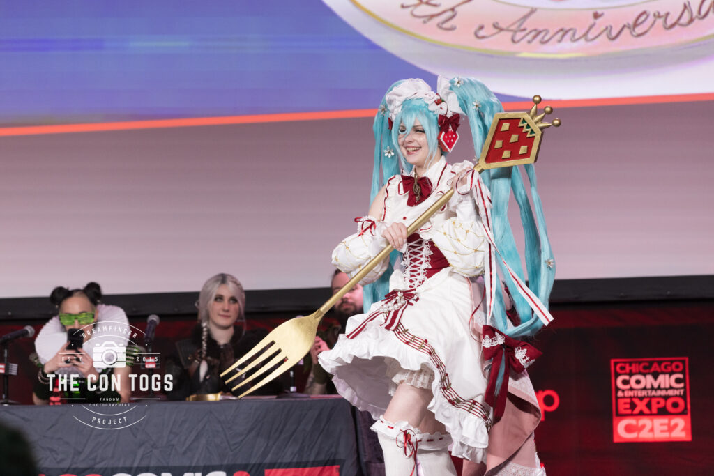 Stacey’s mom as Strawberry Miku from Vocaloid