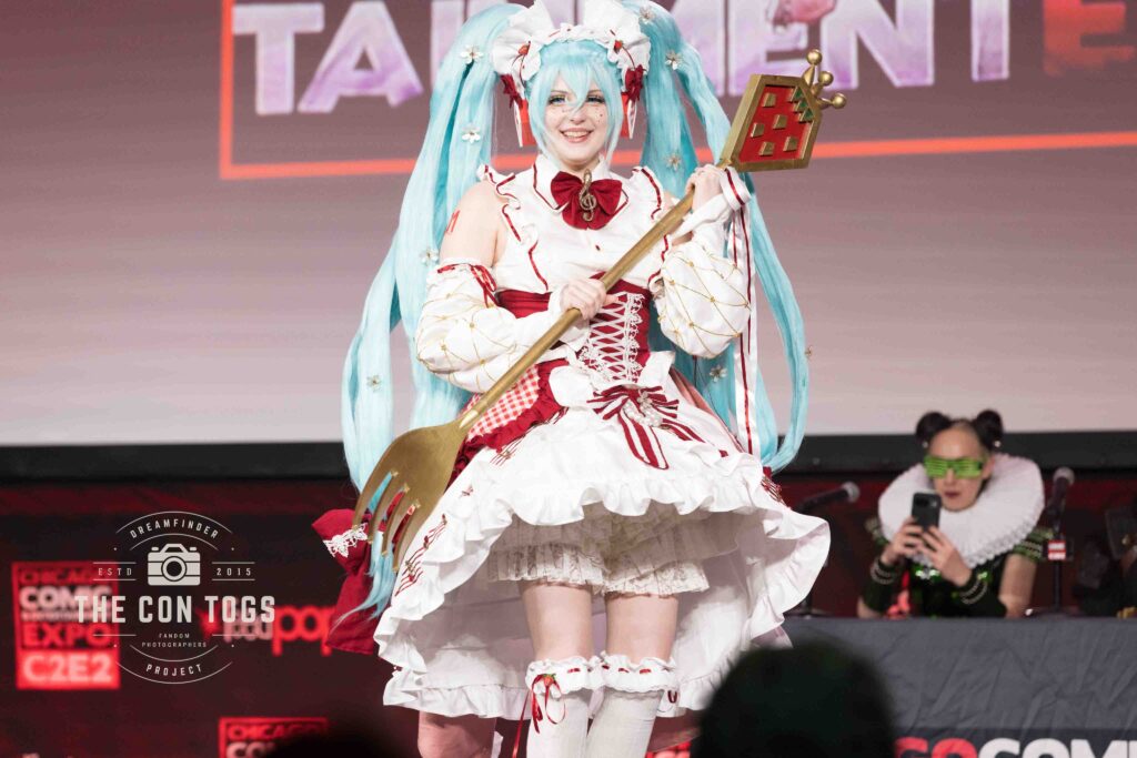 Stacey’s mom as Strawberry Miku from Vocaloid