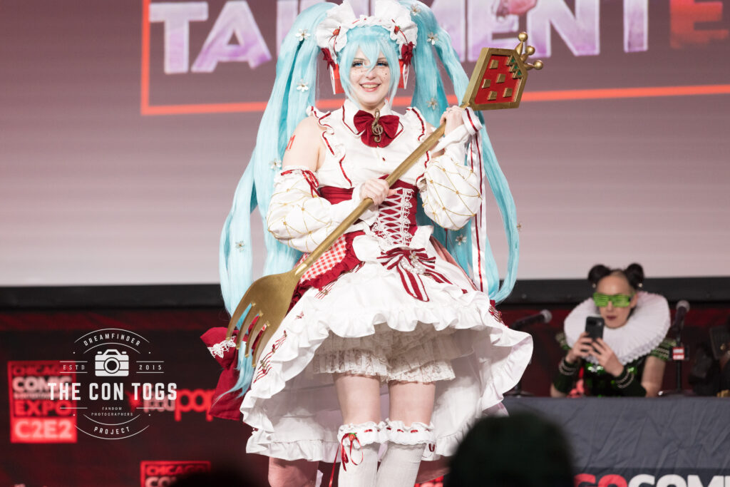 Stacey’s mom as Strawberry Miku from Vocaloid