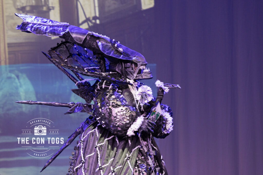 The Art Directors Guild Cosplay Award for Original Concept Design - Elizabethan Xenomorph Queen - Made by Cheerfully Morbid Cosplay