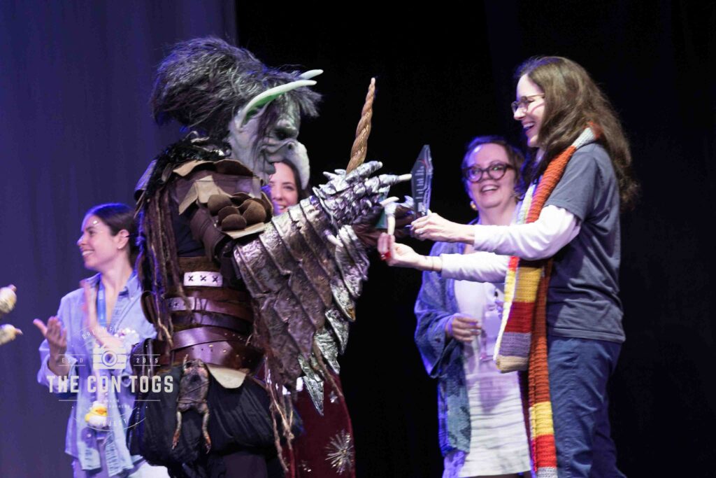 The Art Directors Guild Cosplay Award for Best Visual Media Design - Goblins Don't Do What They’re Told - The Last Unicorn - Made by David Blackweld (BlackwelderArtisan)