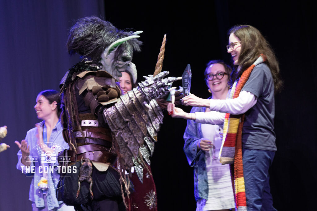 The Art Directors Guild Cosplay Award for Best Visual Media Design - Goblins Don't Do What They’re Told - The Last Unicorn - Made by David Blackweld (BlackwelderArtisan)