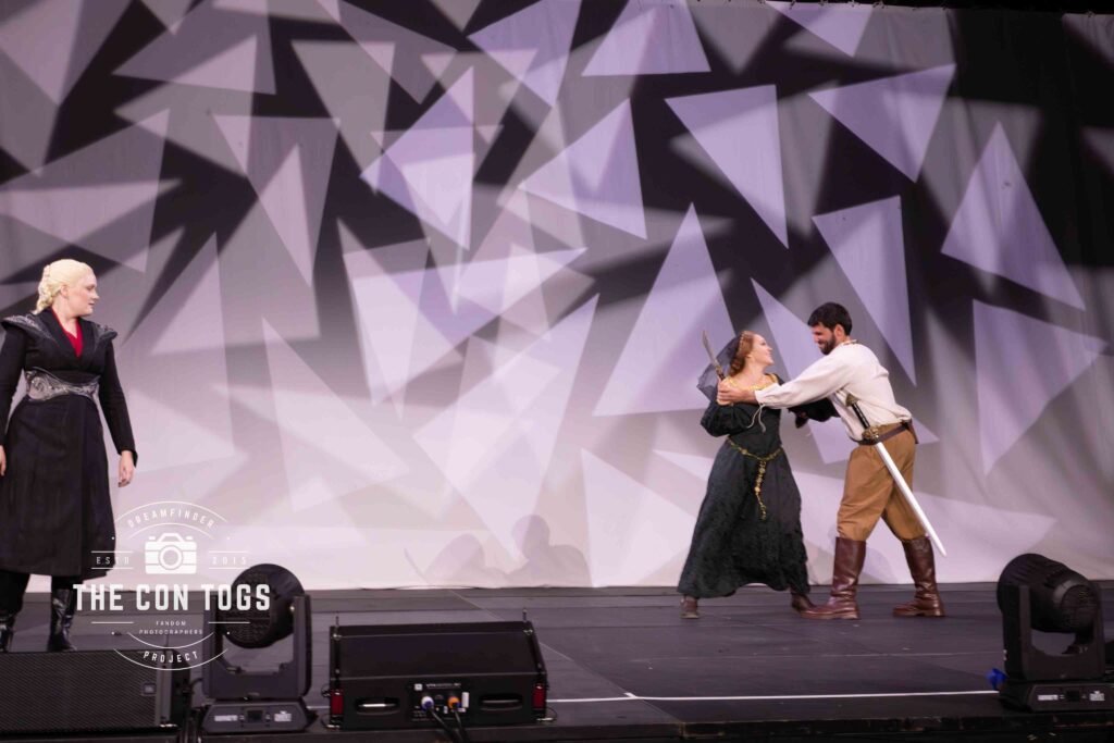 Rhaenyra, Alicent and Ser Cole from House of The Dragon - Starling Cosplay and Westbury Cosplay (Brooke Young)