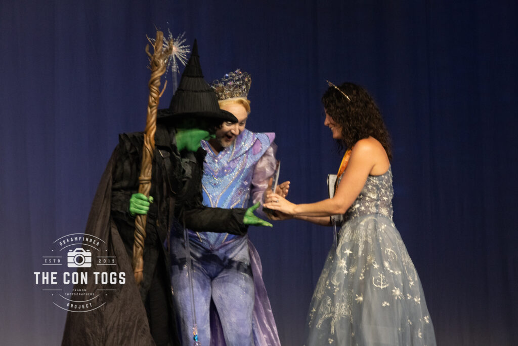 The Art Directors Guild Cosplay Award for Best Visual Media Design - For The Better (Glinda the Good and Elphadoro The Wicked Witch of the West - Chad Hatter, Logan Allison, Jamie Catalano, Veronica Swarens, Theo Tiedemann, Felicia Wade